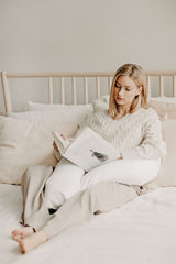 Noordi 2in1 Deluxe Baby Nest & Maternity Pillow with Silver-Ion Cotton, White