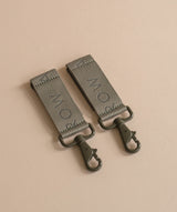 Logo Pram Bag Clips - Olive