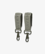 Logo Pram Bag Clips - Olive