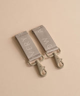 Logo Pram Bag Clips - Oyster