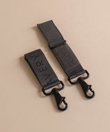 Logo Pram Bag Clips - Soft Black