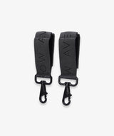 Logo Pram Bag Clips - Soft Black