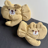 Wee Bambino Waterproof Toddler Mittens (aged 2-6) - Brown Teddy