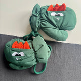 Wee Bambino Waterproof Toddler Mittens (aged 2-6) - Green Dino