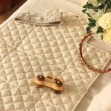 Cotton Travel Baby Changing Mat - Wild Chamomile