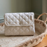 Cotton Travel Baby Changing Mat - Wild Chamomile