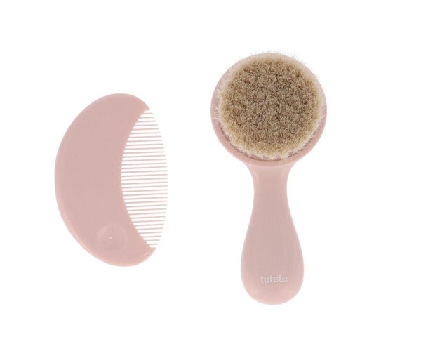 Baby Brush & Comb Set - Pink - Wee Bambino