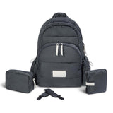 Baby Changing Backpack - Soft Black - Wee Bambino