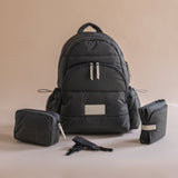 Baby Changing Backpack - Soft Black - Wee Bambino