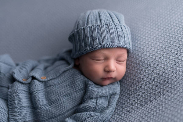 Baby Gift Newborn Hat - Blue - Wee Bambino