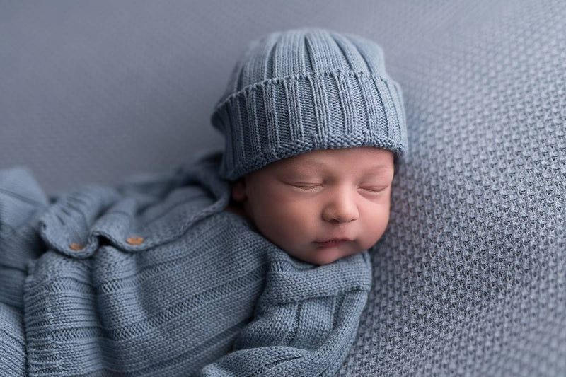 Baby Gift Newborn Hat - Blue - Wee Bambino