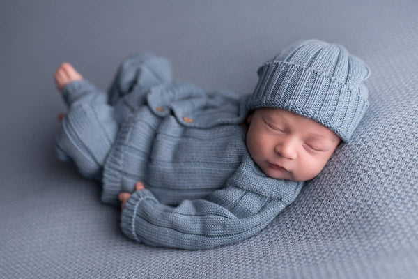 Baby Gift Newborn Hat - Blue - Wee Bambino