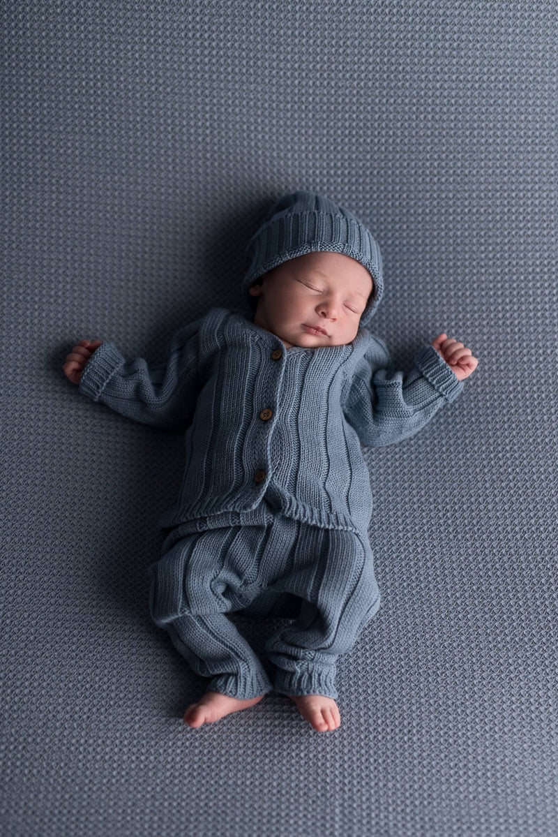 Baby Gift Newborn Hat - Blue - Wee Bambino