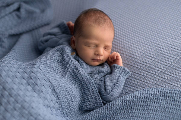 Baby Gift Square Blanket - Blue - Wee Bambino