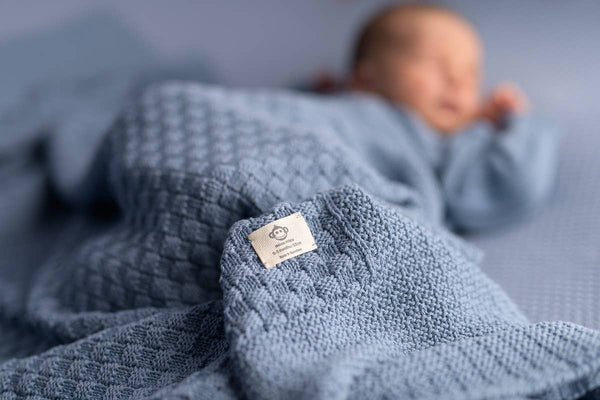 Baby Gift Square Blanket - Blue - Wee Bambino