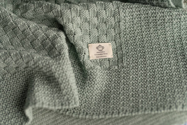 Baby Gift Square Blanket - Green - Wee Bambino