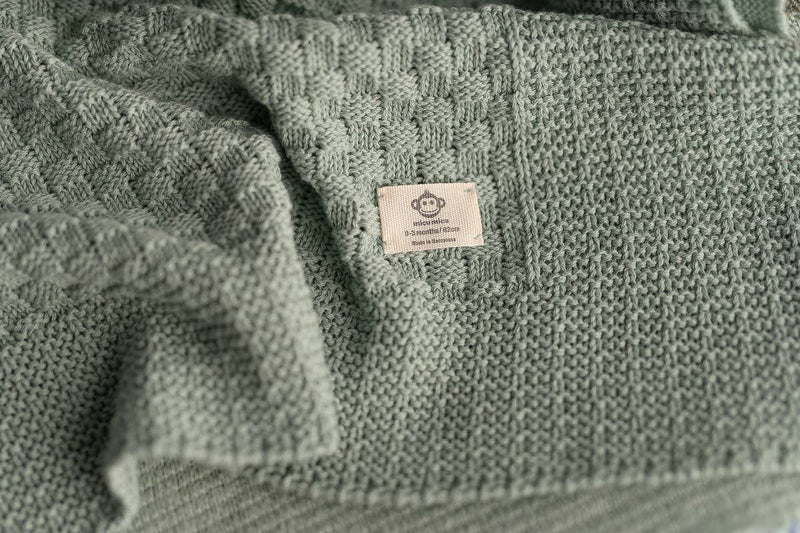 Baby Gift Square Blanket - Green - Wee Bambino
