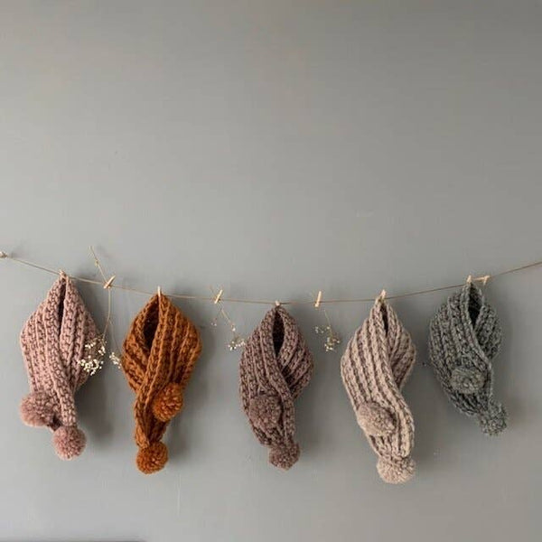 Baby Shawlette Scarf: Rust / 1 - 2 year - Wee Bambino