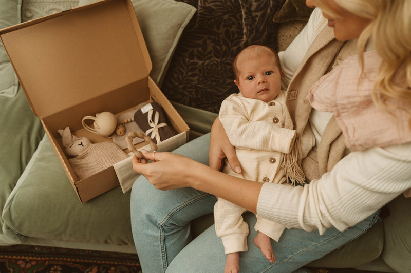 Baby’s First Christmas Personalised Gift - Neutral Knitted - Wee Bambino