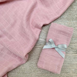 Bamboo muslin 'go - to' cloth - Antique blush - Wee Bambino