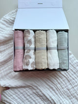 Bamboo muslin 'go - to' cloth - Antique blush - Wee Bambino