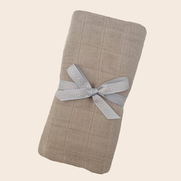 Bamboo muslin 'go - to' cloth - Natural stone - Wee Bambino