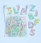 Foam bath letters: Flowers
