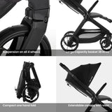 Be Cool Kombo Trio: Pushchair + Carrycot + i - Size Travel Baby Carrier, Be Teal - Wee Bambino