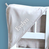 Beige Hooded Baby Towel - Personalise - Wee Bambino