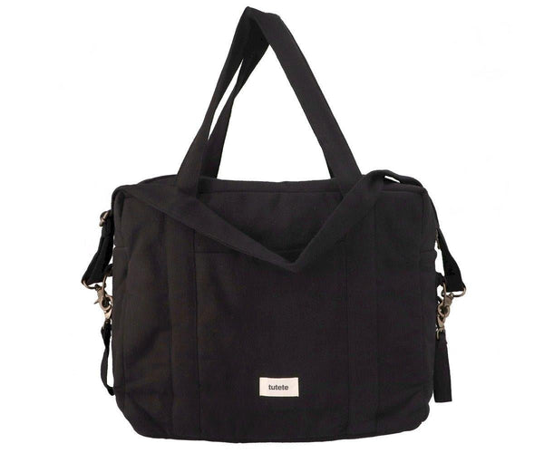 Black Cotton Baby Car Bag - Wee Bambino