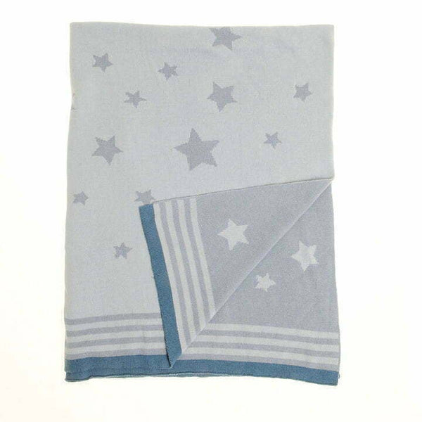 Blue Stars Blanket - Wee Bambino