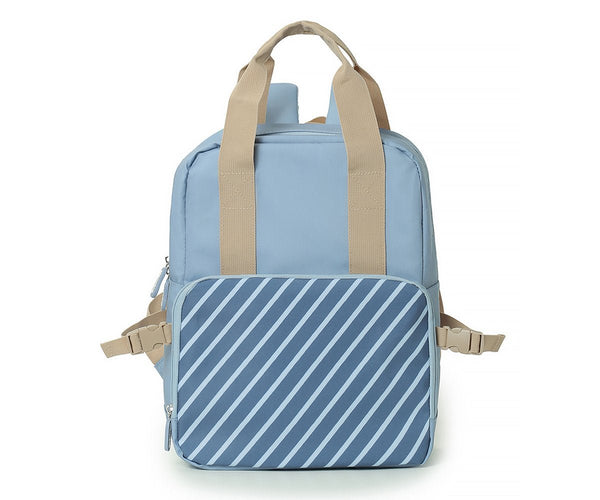 Blue Stripes Children's Thermal Backpack - Wee Bambino