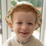 Blue/Green Dinos Sun Hat - Wee Bambino