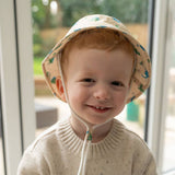 Blue/Green Dinos Sun Hat - Wee Bambino