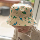 Blue/Green Dinos Sun Hat - Wee Bambino