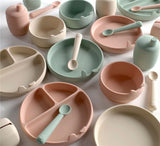 BLW Silicone Plate with Compartments for Babies - Wee Bambino