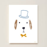 Bruno Dog Art Print - White - Wee Bambino
