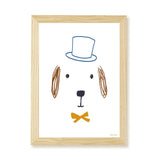 Bruno Dog Art Print - White - Wee Bambino