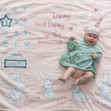 Bunnies Milestone Blanket - Wee Bambino