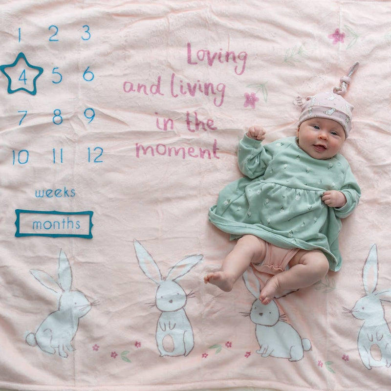 Bunnies Milestone Blanket - Wee Bambino