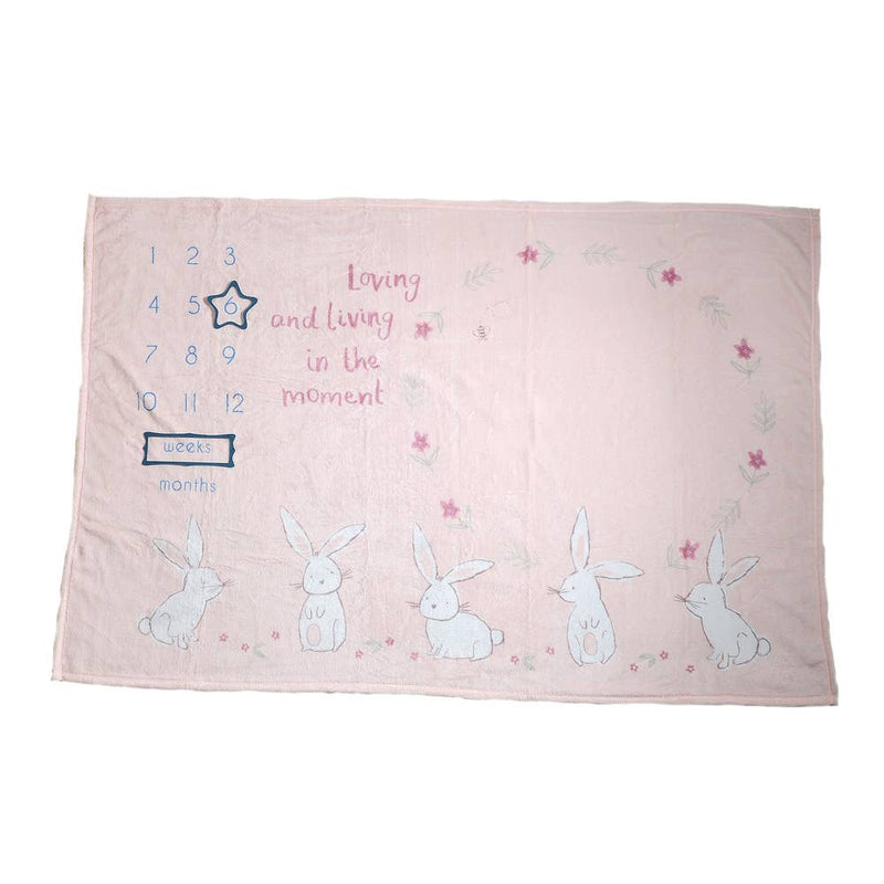 Bunnies Milestone Blanket - Wee Bambino