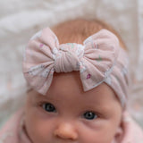 Bunnies Top Bow Turban Headband - Wee Bambino
