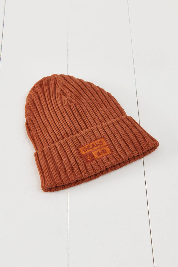 Burnt Orange Beanie - Wee Bambino