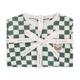 Children's Jersey Pyjamas - Green Checkerboard - Wee Bambino