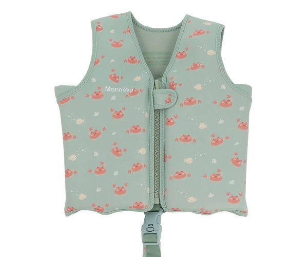 Children’s Learning Float Vest - Sage Crab - Wee Bambino