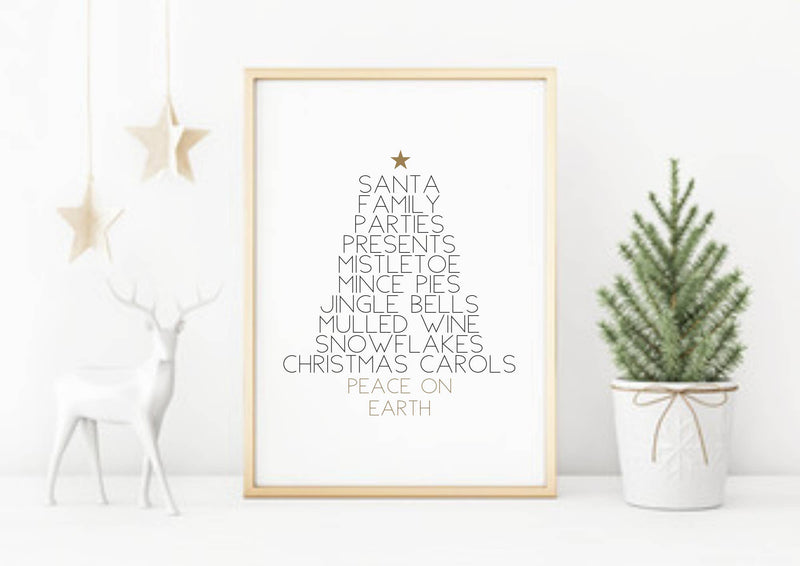 Christmas Favourite Things Print - Wee Bambino