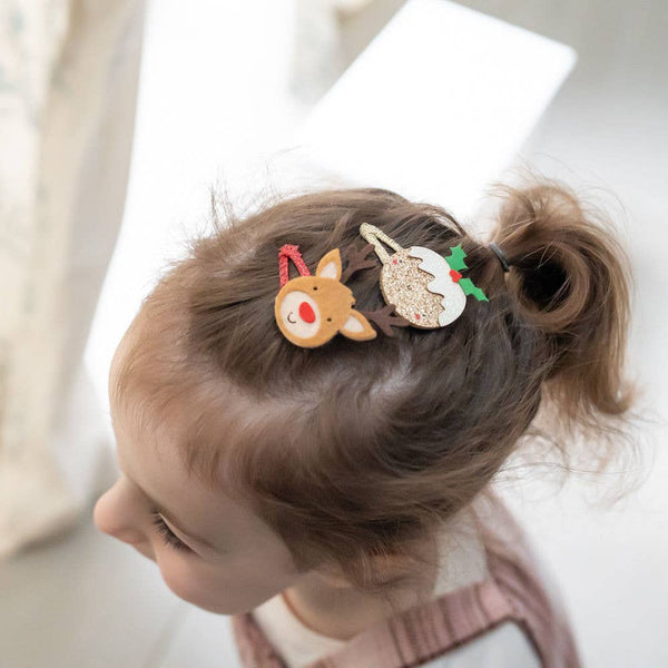 Christmas Hairclip Set - Wee Bambino