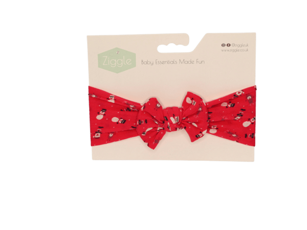 Christmas Headband - Red Snowman - Wee Bambino