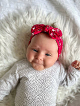 Christmas Headband - Red Snowman - Wee Bambino