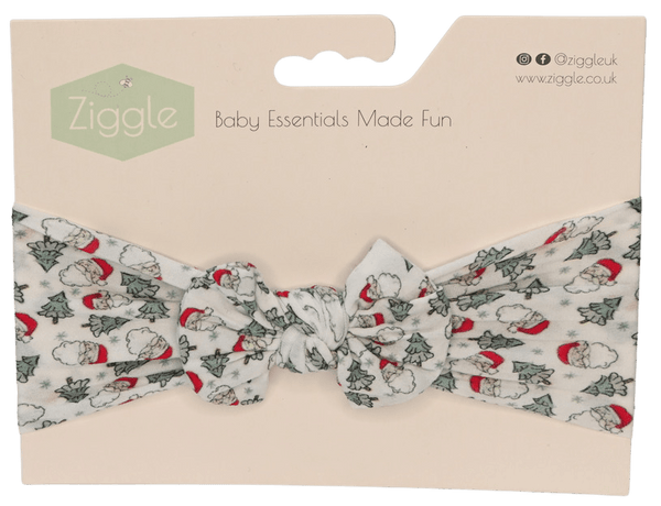 Christmas Headband - White Santa - Wee Bambino